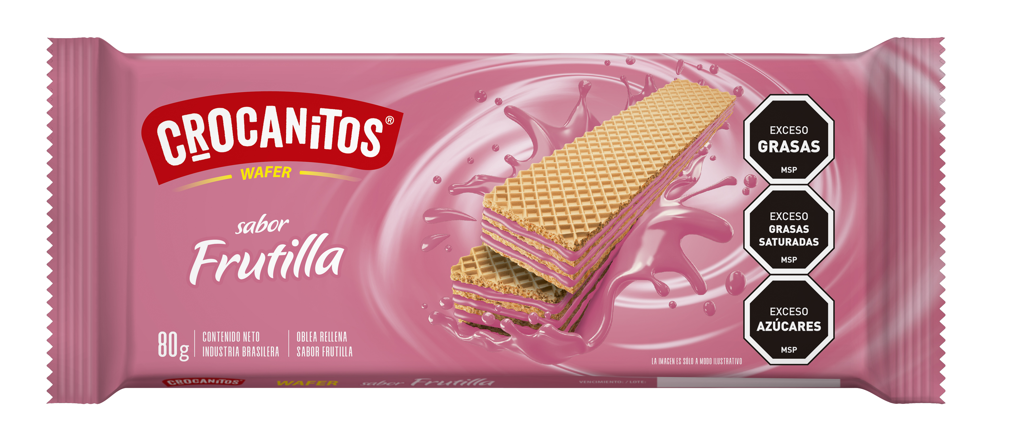 Galletas Wafer Frutilla